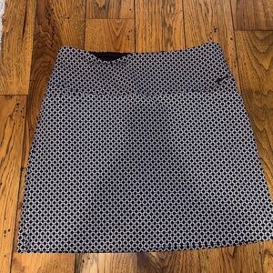 SC&CO Women’s Classic Black & White Patterned A-Line Skort Activewear Size L